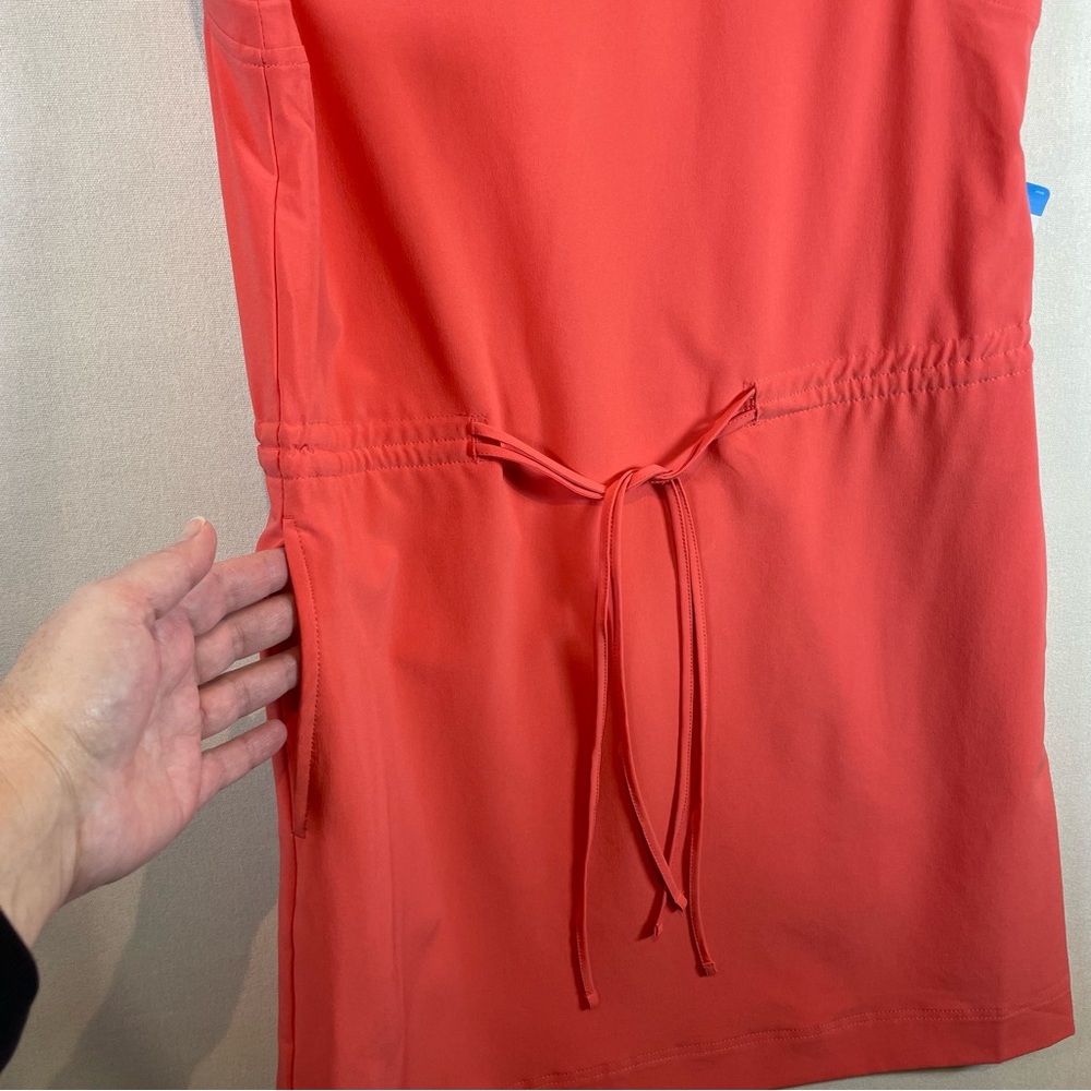 Columbia Bogata Bay Dress Womens Small Coral Pink Orange Omni-Shield Outdoor NWT - Picture 10 of 11